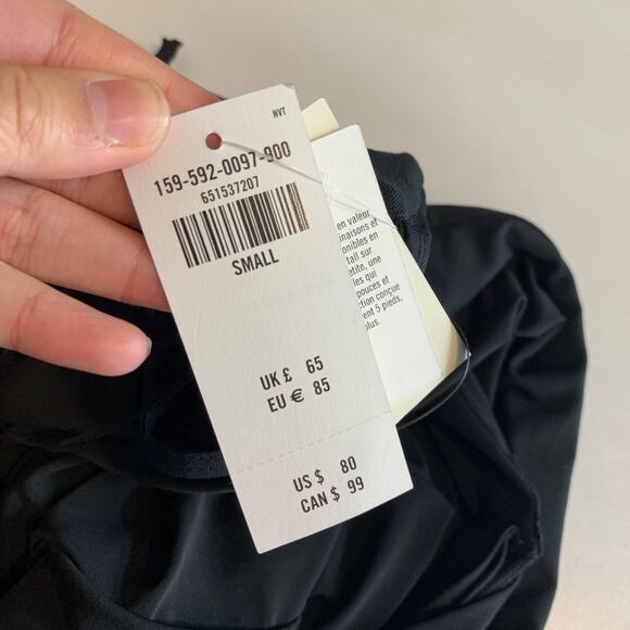 Abercrombie & Fitch Dress Womens S Small Black Bodycon Halter Keyhole Lined Midi - Picture 11 of 16